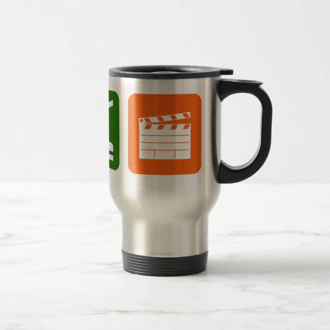 Eat Sleep Film Production Travel Mug (Right)