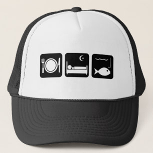 Eat Sleep Fish 1 Trucker Hat