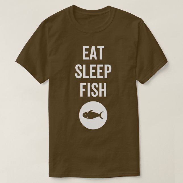 Eat Sleep Fish Classic TShirt (Design Front)