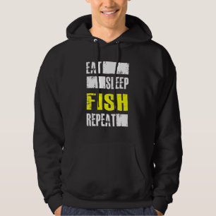 Eat Sleep Fish Repeat - Fisher Hoodie