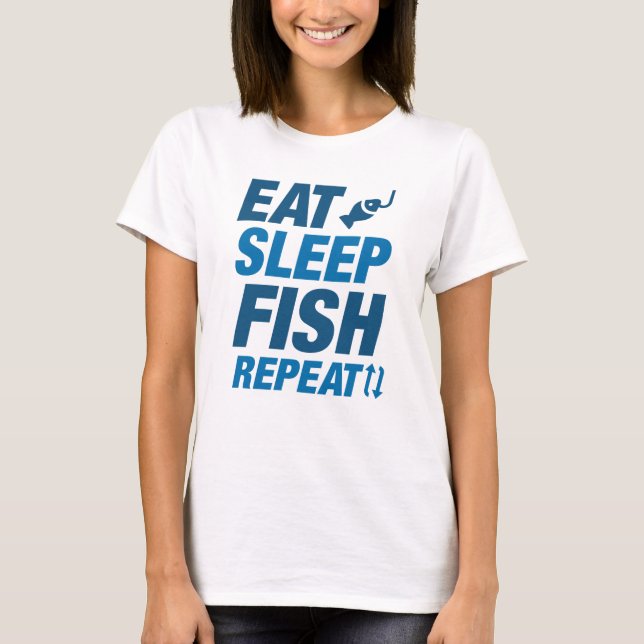 Eat Sleep Fish Repeat T-Shirt (Front)