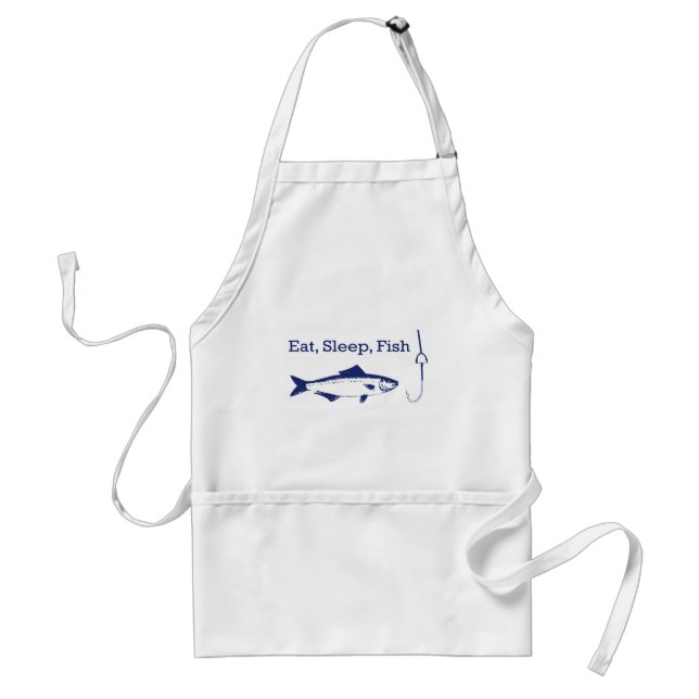 Eat Sleep Fish Standard Apron (Front)