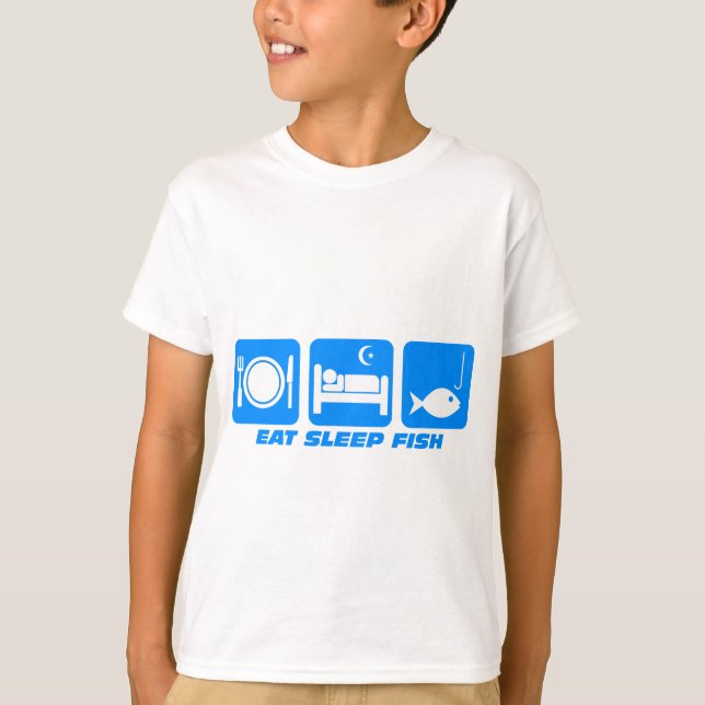 eat sleep fish T-Shirt (Front)