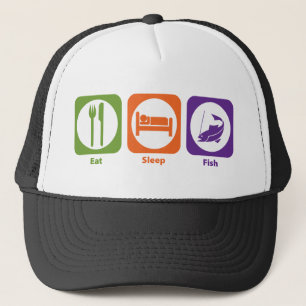 Eat Sleep Fish Trucker Hat