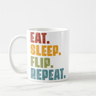 Eat Sleep Flip Repeat - Funny Gymnastics Parkour F Coffee Mug