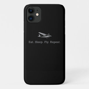 Eat Sleep Fly Drones Repeat Aviator Gift Case-Mate iPhone Case