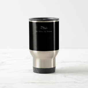 Eat Sleep Fly Drones Repeat Aviator Gift Travel Mug