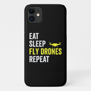 Eat Sleep Fly Drones Repeat Drone Pilot Quadcopter Case-Mate iPhone Case