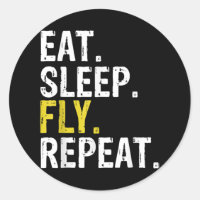 Eat Sleep Fly Repeat Aviation Pilot
