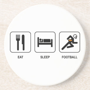 Eat Sleep Football Coaster