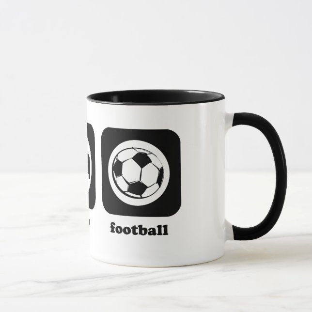 Eat. Sleep. Football. Mug (Right)