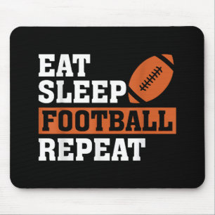 Eat Sleep Football Repeat Awesome Love Football Vi Mouse Pad