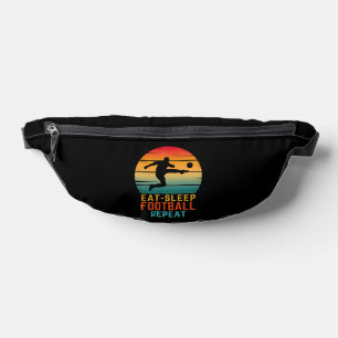 EAT SLEEP FOOTBALL REPEAT BUM BAGS