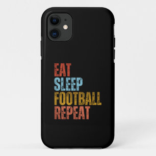 EAT SLEEP FOOTBALL REPEAT Case-Mate iPhone CASE