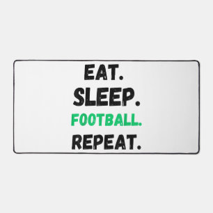 Eat Sleep Football Repeat Cute Eat Sleep Football Desk Mat
