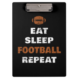Eat Sleep Football Repeat Love Football Vintage Gi Clipboard