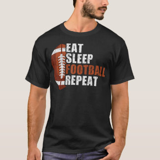 Eat Sleep Football Repeat Youth Shirt Kids Boys Ad