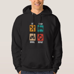 Eat Sleep Funny Gamer Design Hoodie