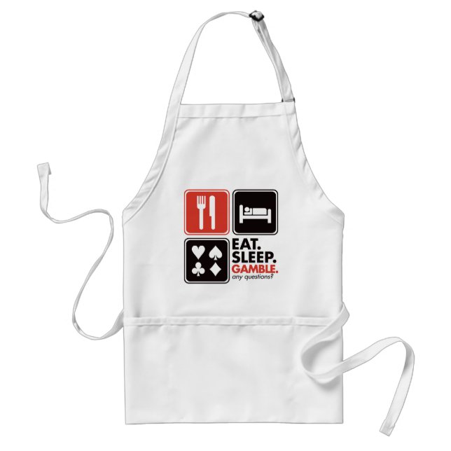 Eat Sleep Gamble Standard Apron (Front)