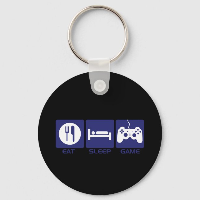 Eat Sleep Game Key Ring (Front)
