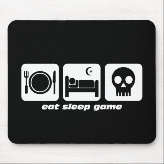 Eat sleep game mouse pad