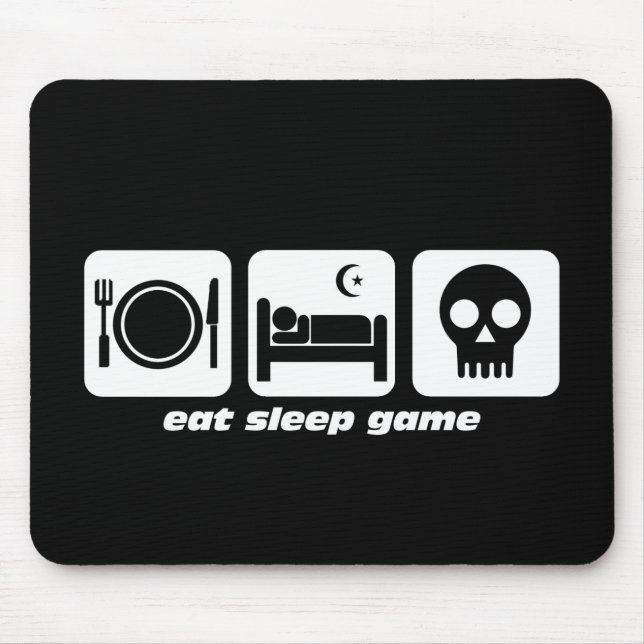 Eat sleep game mouse pad (Front)