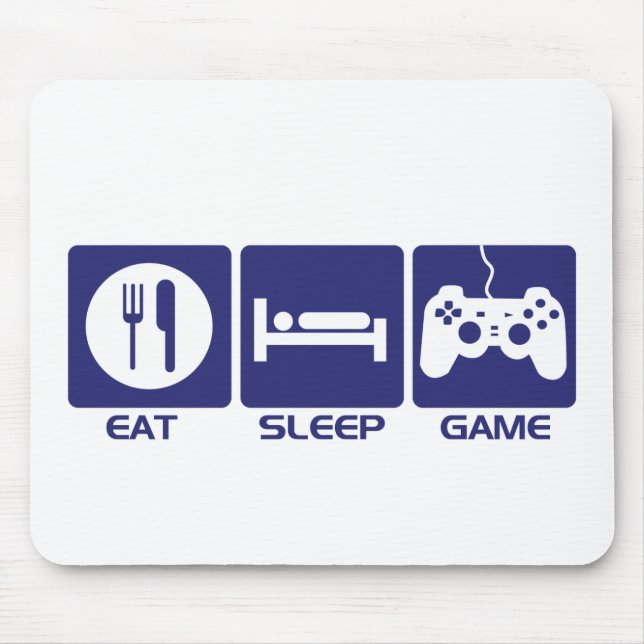 Eat Sleep Game Mouse Pad (Front)