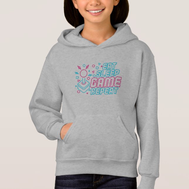 Eat Sleep Game Repeat Funny  Gift For Gamers (Front)