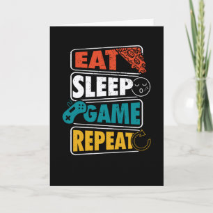Eat Sleep Game Repeat Gamer Gaming Gift Card