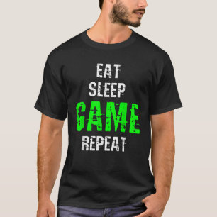 Eat Sleep Game Repeat Gamer Gift Tee Funny