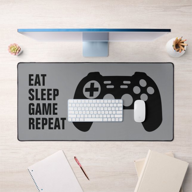 Eat Sleep Game Repeat gaming mouse pad for gamer (Office 1)
