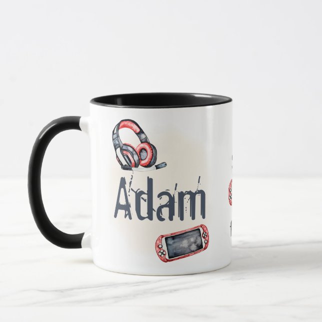 Eat, Sleep, Game, Repeat. Mug (Left)