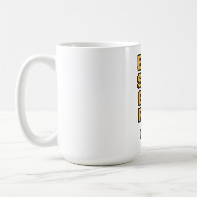 Eat Sleep Game Repeat – Retro Pixel Gaming T-Shirt Coffee Mug (Left)