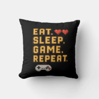 Eat Sleep Game Repeat – Retro Pixel Gaming T-Shirt