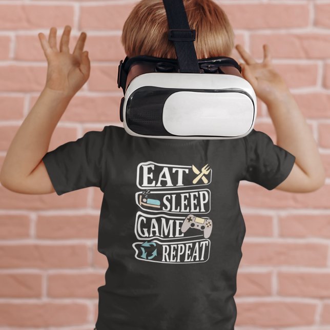 Eat Sleep Game Repeat  T-Shirt (Creator Uploaded)