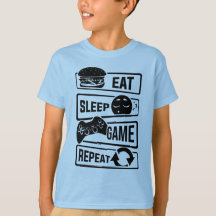 Eat Sleep Game Repeat T-Shirt