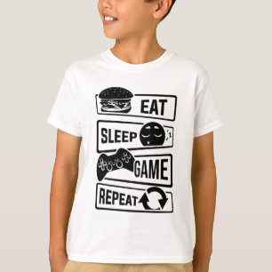 Eat Sleep Game Repeat T-Shirt