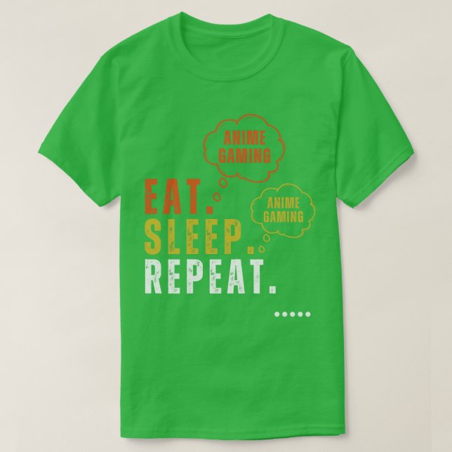 Eat Sleep  Gaming Repeat design T-Shirt (Design Front)