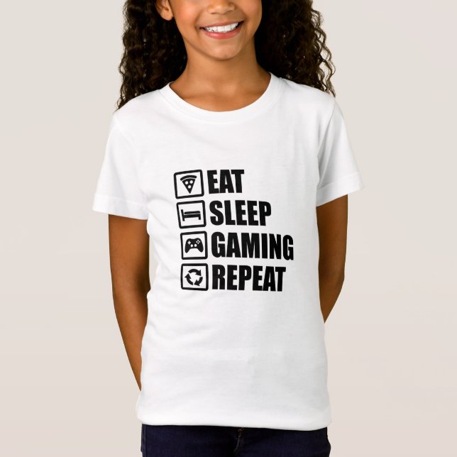 Eat Sleep Gaming Repeat - Perfect Gift for Game T-Shirt (Front)
