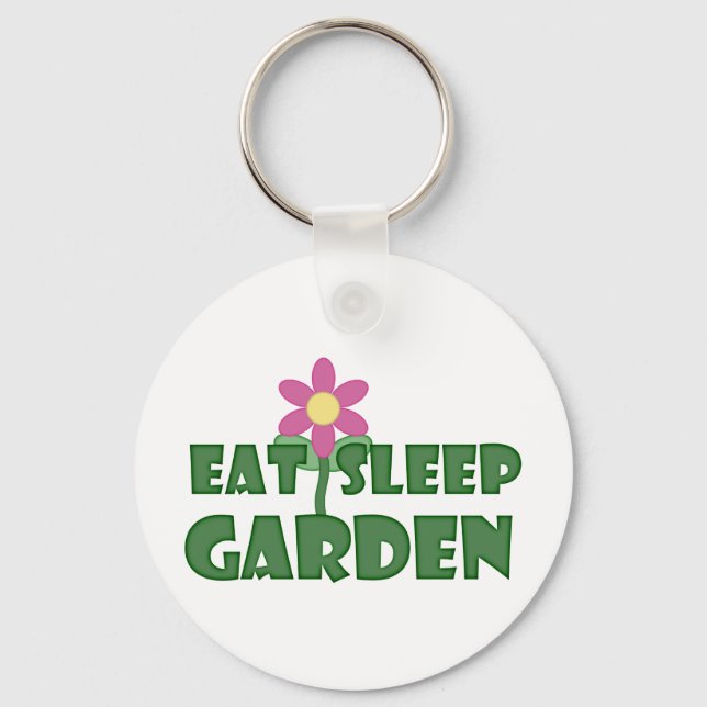 Eat Sleep Garden Key Ring (Front)
