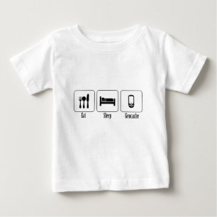 Eat, Sleep, Geocache Baby T-Shirt