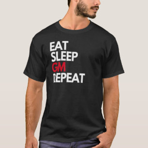 Eat Sleep GM Repeat NFT Crypto Slang Good Morning T-Shirt
