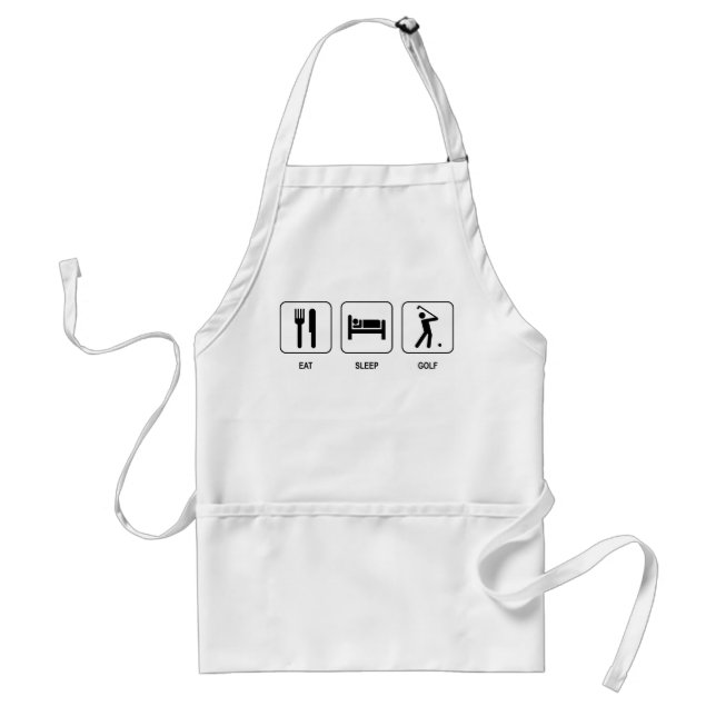 Eat Sleep Golf Apron (Front)