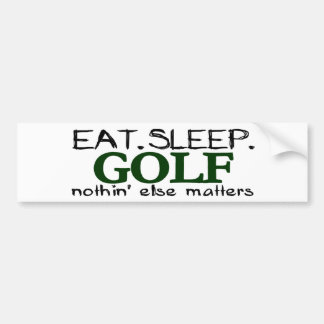 Eat Sleep Golf Bumper Sticker