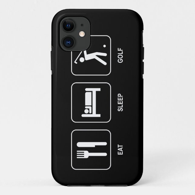 Eat Sleep Golf Case-Mate iPhone Case (Back)