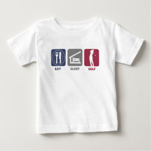Eat Sleep Golf - Man Baby T-Shirt