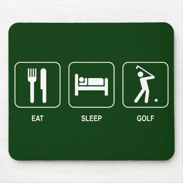 Eat Sleep Golf Mousepad (Front)