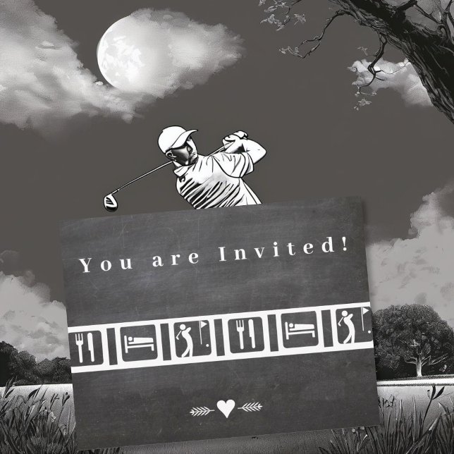 Eat Sleep Golf Postcard (Creator Uploaded)