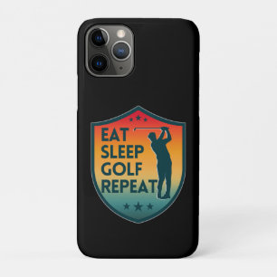 EAT SLEEP GOLF REPEAT Case-Mate iPhone CASE
