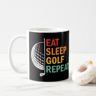 Eat Sleep Golf Repeat Coffee Mug